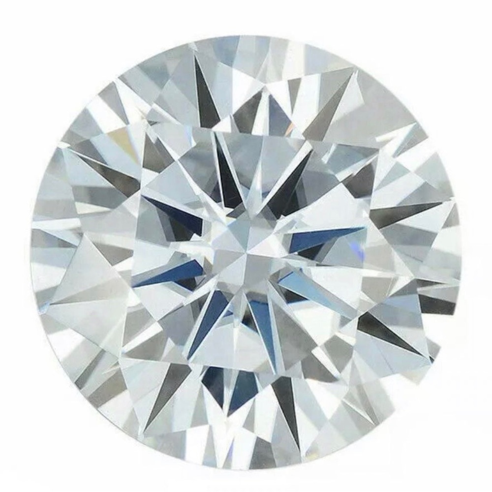Loose Moissanite Real Gem Stone With GRA Certificate VVS1 D Round 1 Carat 6.5 MM